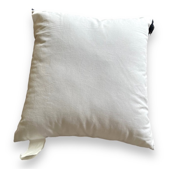 Our Happy Place 18” x 18” Decorative Throw Pillow by Two Threads in White & Navy - Picture 3 of 7